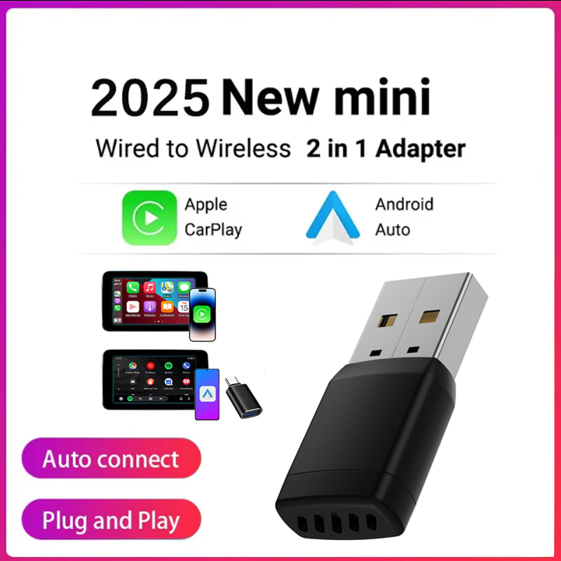 Bluetooth Adapter Receiver - Adaptor Nirkabel Smart Wireless CarPlay Android