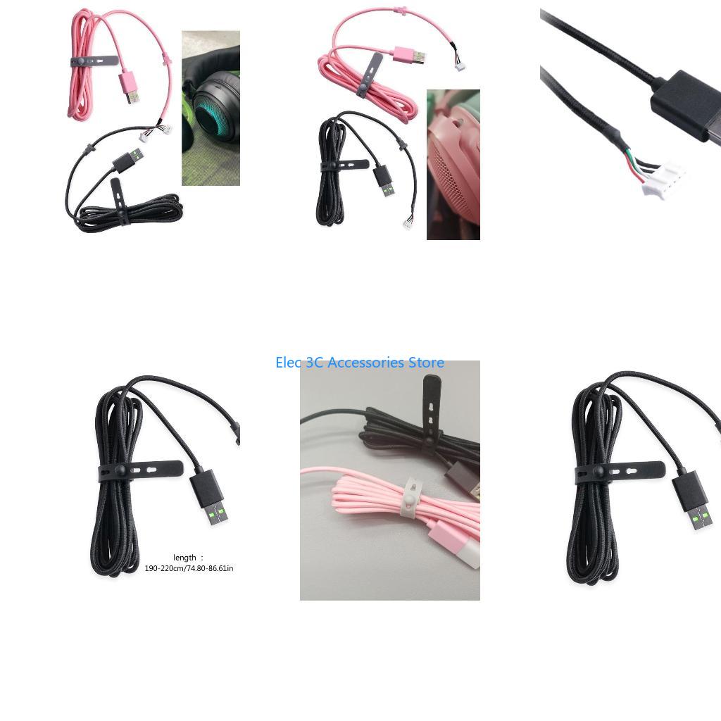 Gaming Headset Rgb - Jalur Pengganti Kabel USB Tahan Lama