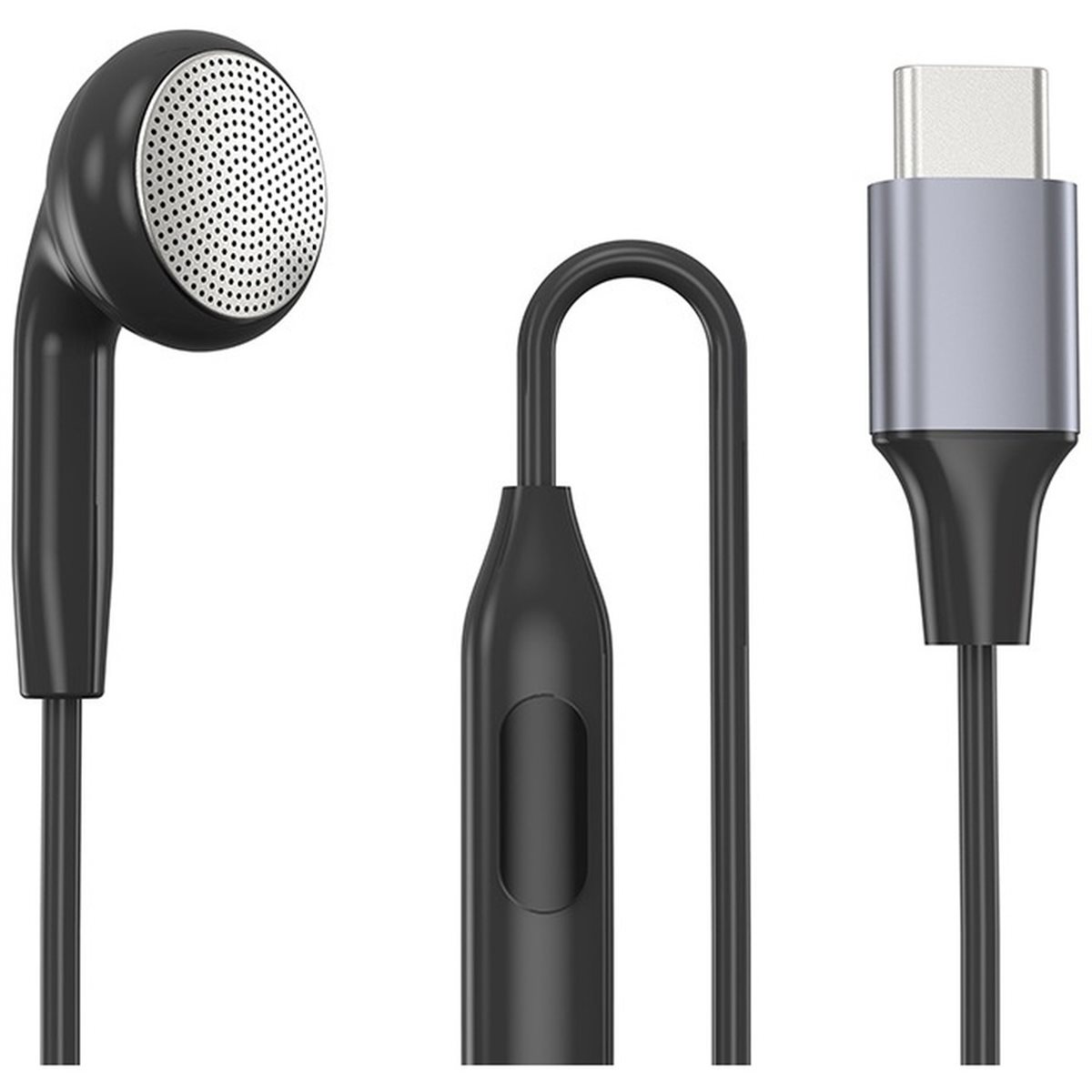 Wired Earphone Mic - DT75BG Tipe C Earbud Tunggal dengan