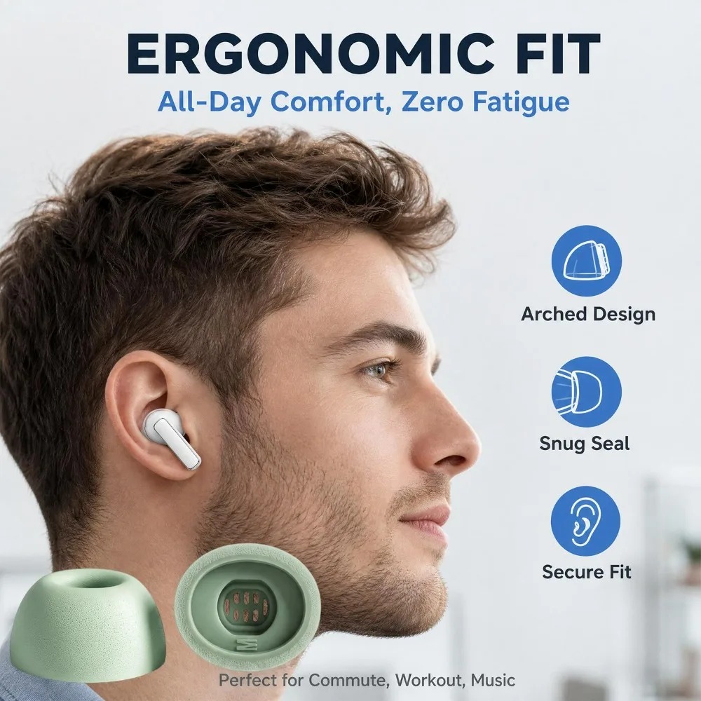Pengganti Bantalan Busa Memori - Silicone Ear Tip Replacement ulasan dan harga