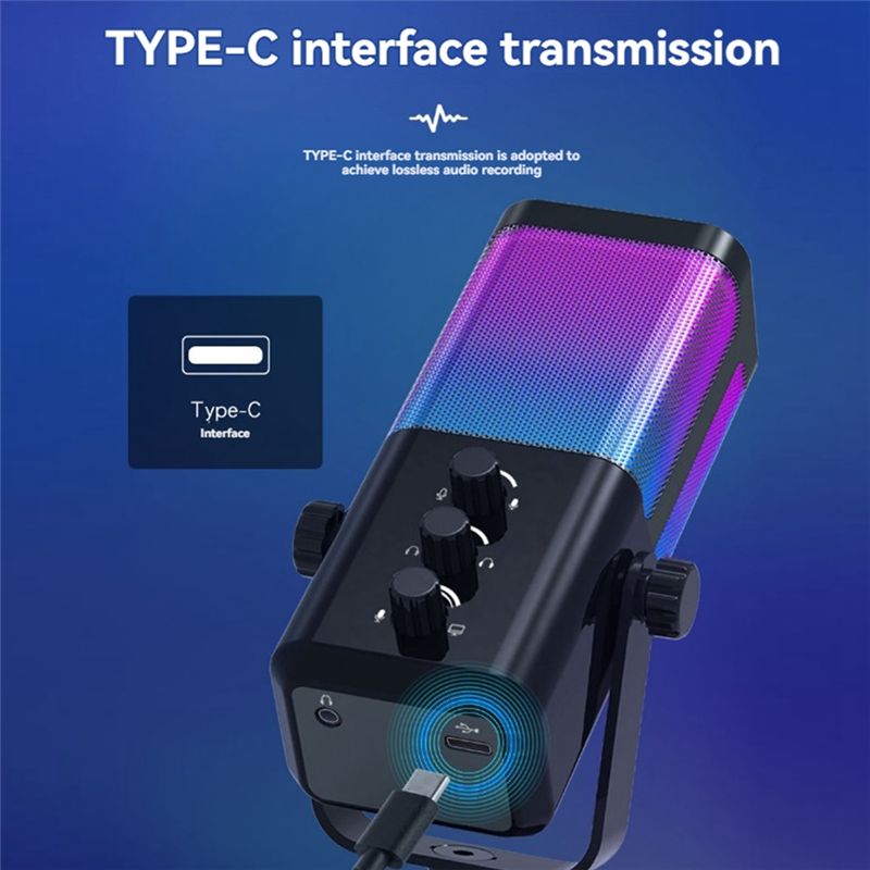 Mikrofon Gaming ABZZ-RGB USB-C - Gaming Headset Rgb ulasan dan harga